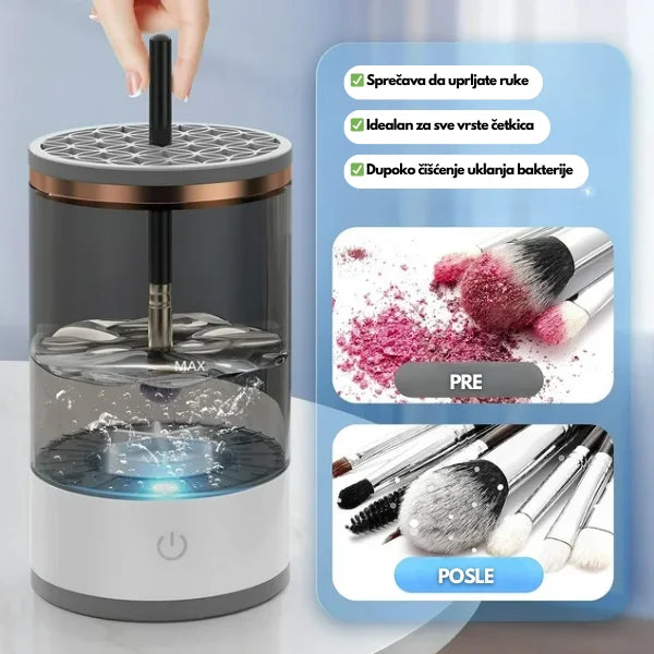 Automatski Perač za Makeup Četkice – Profesionalna Higijena za Savršen Makeup